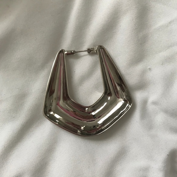 Balenciaga Silver Statement Earring - Picture 4 of 4